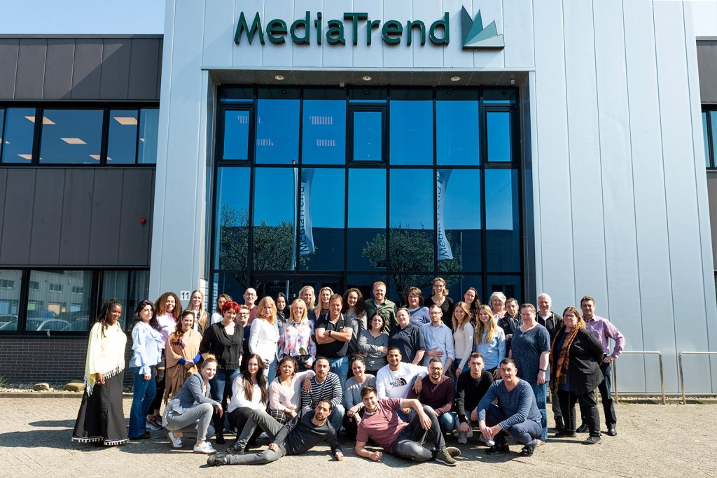 Het volledige team van MediaTrend in 2019