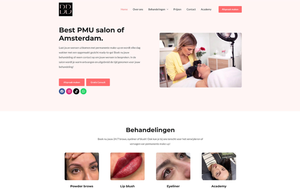 Website Bergers Beauty